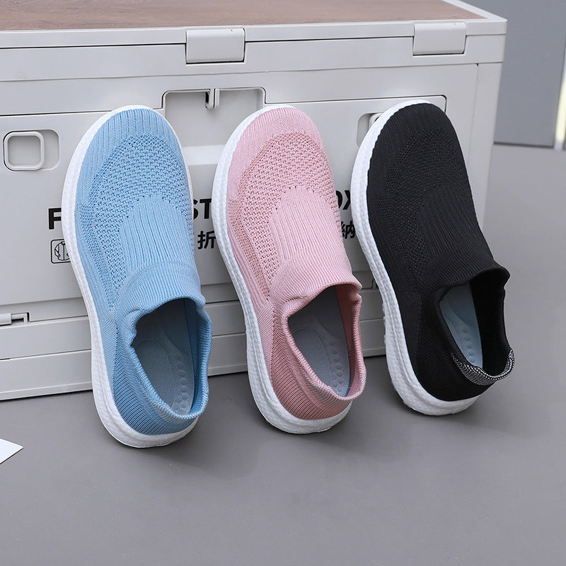 Damen Sportliche Slip-On Sneakers mit atmungsaktivem Obermaterial und weichem Fußbett R&B