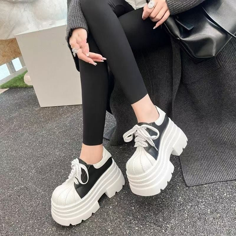 Damen Modische Chunky Sneakers mit robuster Plateau-Sohle
