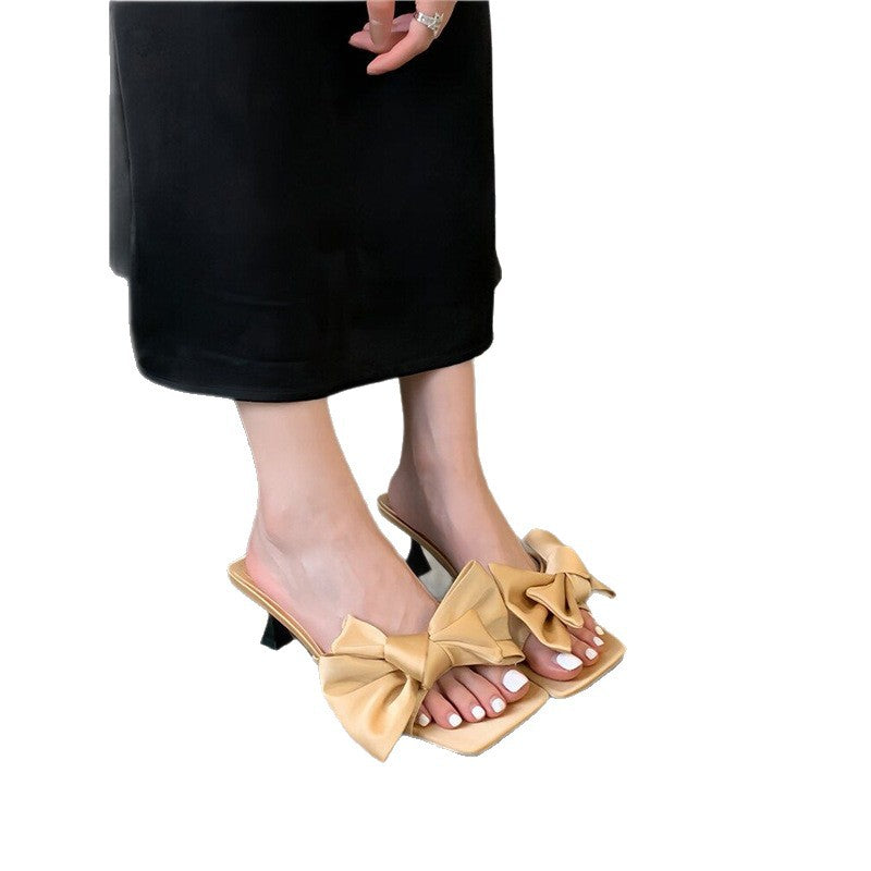 Damen Designer Sandalen mit Riemen und Schleifen R&B