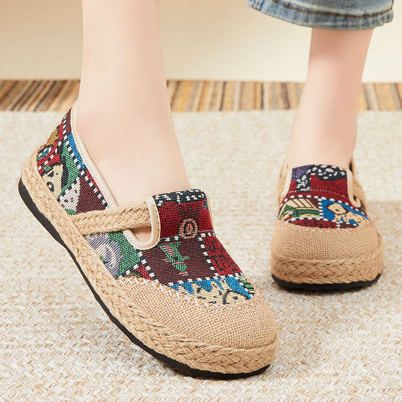 Damen Bequeme Textil-Slipper mit einzigartigem Design R&B