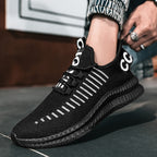 Damen Sportliche Sneakers mit atmungsaktivem Obermaterial und elastischem Schnürsystem R&B