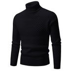 Herren modischer Rollkragenpullover mit strukturierter Oberfläche R&B