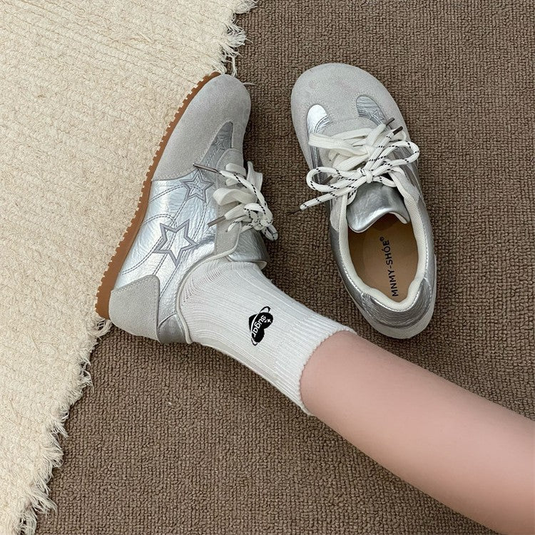 Damen Sneaker mit modischem Sternen-Design und rutschfester Sohle R&B