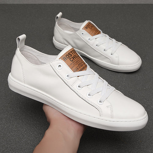 Damen elegante und bequeme Leder Sneakers mit atmungsaktivem Innenfutter R&B