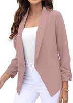 Damen eleganter und luftiger Blazer mit asymmetrischem Schnitt R&B