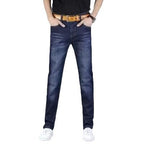 Herren Slim Fit Jeans mit elastischem Bund und modernen Akzenten