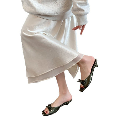 Damen Slingback Sandalen mit Punkten und eleganter Schleifenverzierung R&B