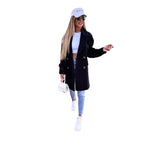Damen eleganter und strukturierter Mantel im doppelten Design R&B