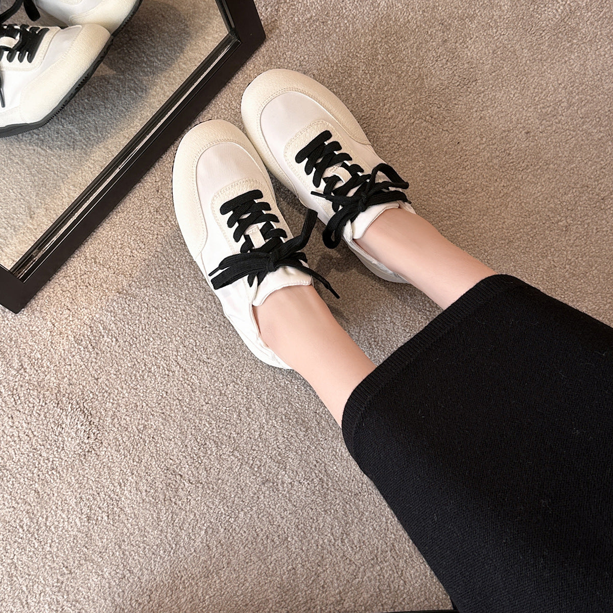 Damen Modische Sneakers im dynamischen Farbdesign mit atmungsaktiven Materialien