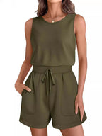 Damen Jumpsuit mit lässigem Schnitt und praktischen Taschen R&B