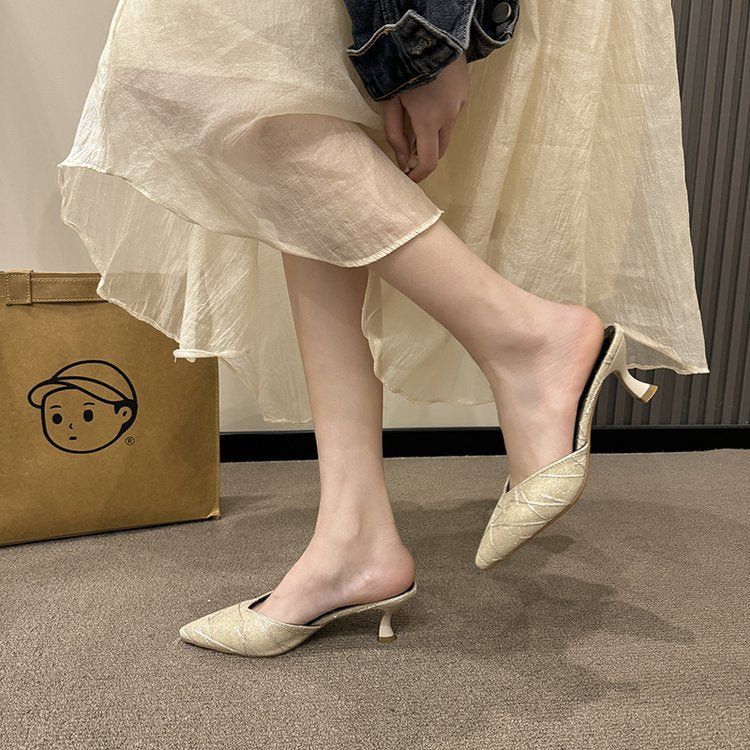 Damen elegante Slingback-Pumps mit schickem spitz zulaufendem Design R&B