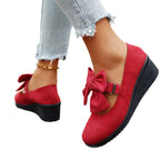 Damen Wedge-Sandalen mit dekorativem Schleifen-Detail R&B