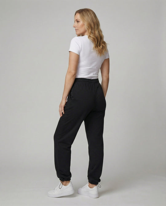 Damen Jogginghose mit elastischem Bund und praktischen Taschen R&B