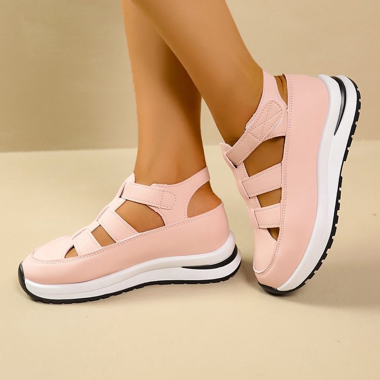 Damen freizeitorientierte Sneakers mit komfortabler Oberflächenstruktur und flexiblem Sohlendesign R&B