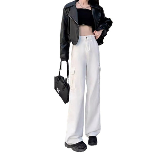 Damen Cargo-Hose mit weitem Bein und praktischen Taschen R&B