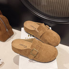 Damen Komfortable Slipper mit elegantem Schnallenverschluss R&B
