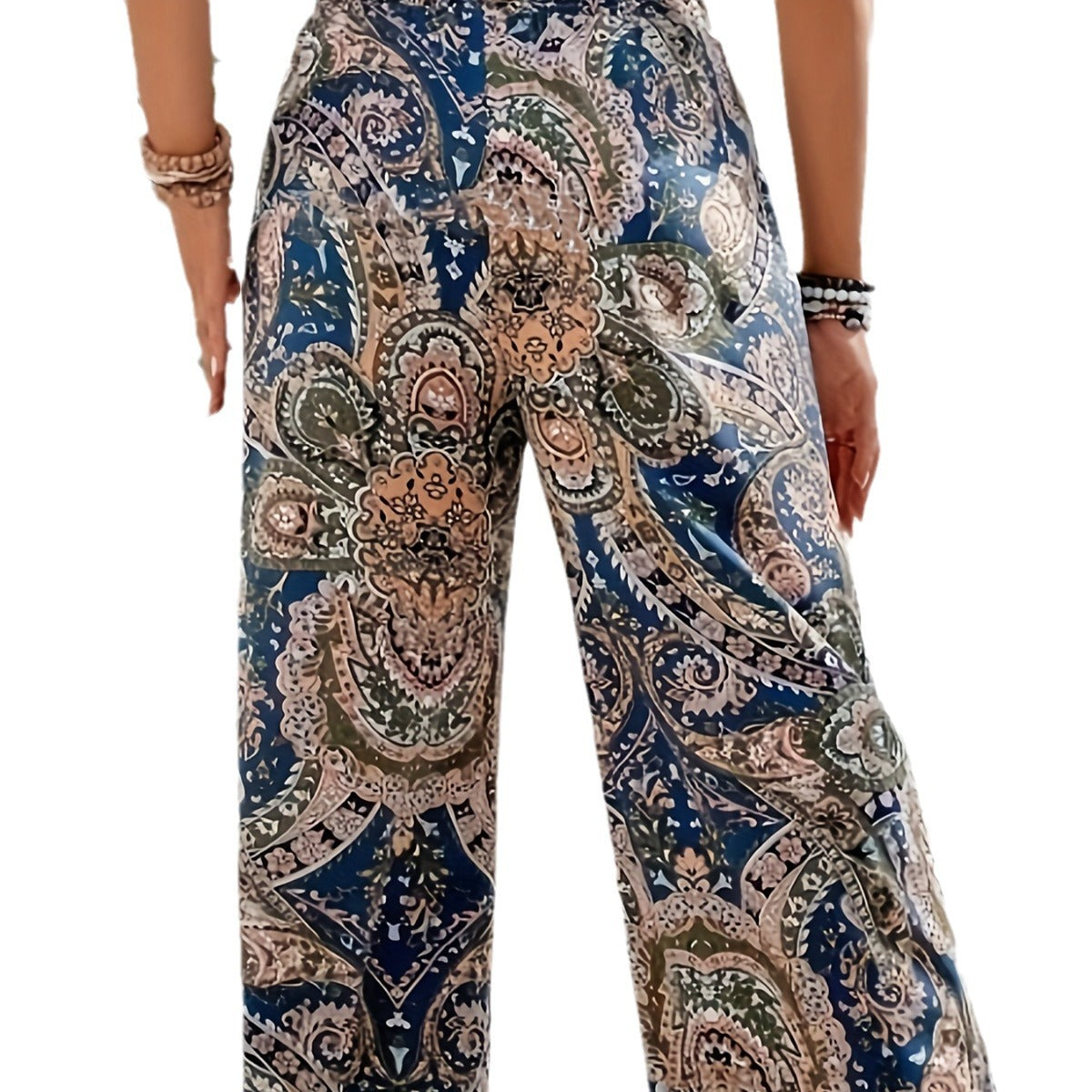 Damen Weite Trendhose im Paisleymuster R&B
