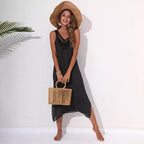Damen Luftiges Strandkleid mit gehäkeltem Dekolleté R&B