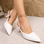 Damen Slingback-Pumps mit Krokodilprägung und elegantem Absatz R&B