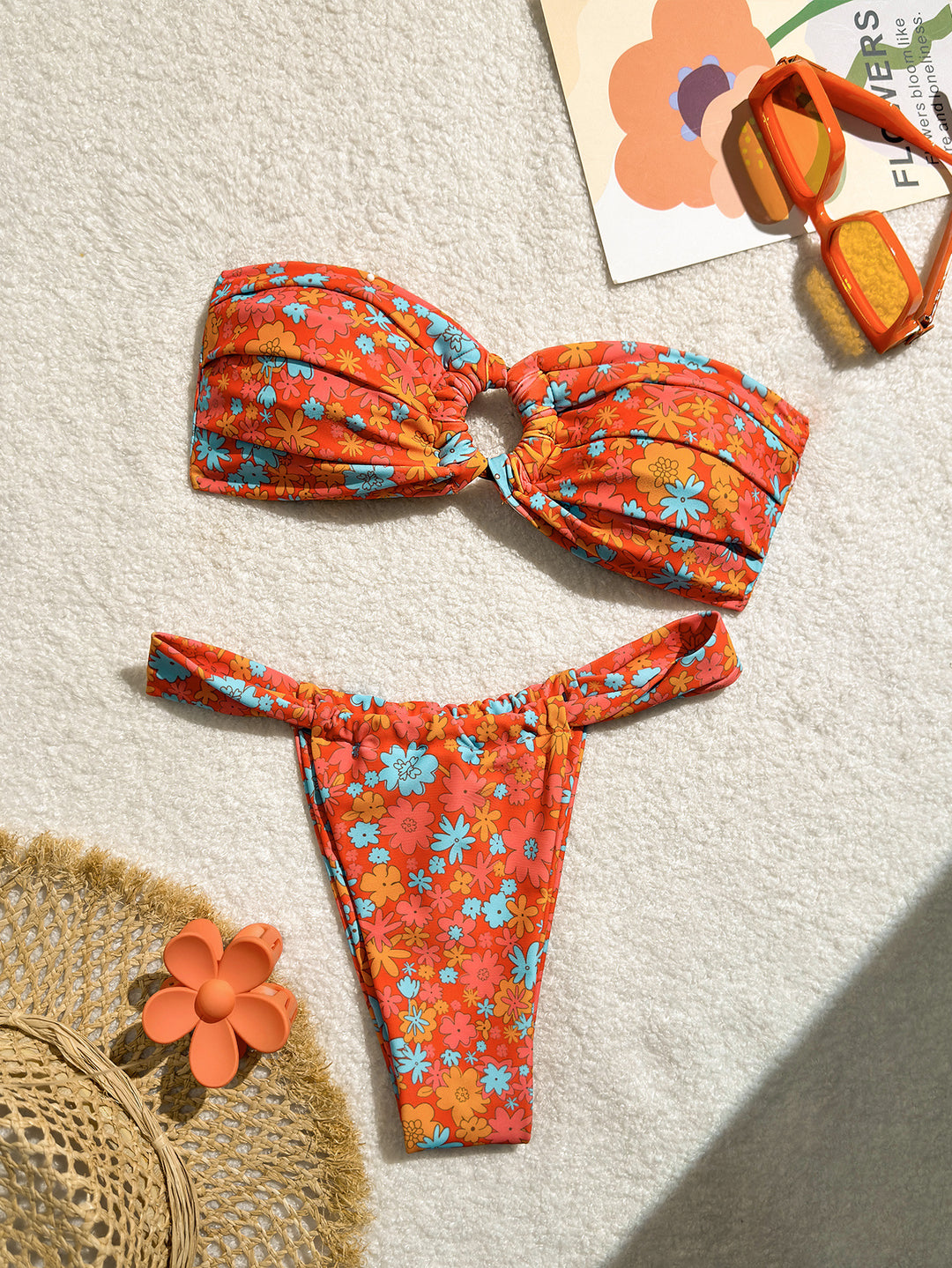 Damen Bandeau-Bikini mit stylischem Knotendesign R&B