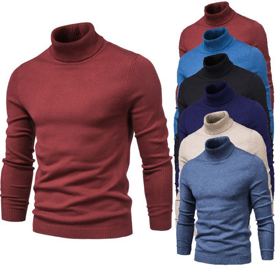 Herren eleganter Rollkragenpullover aus feinem Strick R&B
