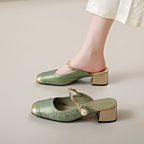 Damen Elegante Slingback-Pumps mit geschwungenem Design und luxuriösen Akzenten R&B