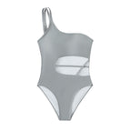 Damen Einteiliger Badeanzug mit asymmetrischem Schnitt und trendigen Cut-Outs R&B