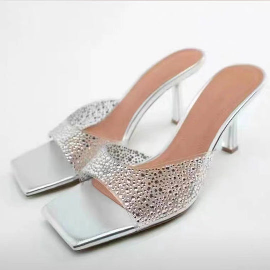 Damen Glitzernde Plateau-Pumps mit elegantem Riemen und komfortablem Fußbett R&B