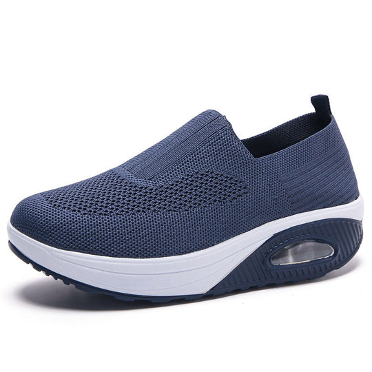 Damen Sportliche Slip-On Sneakers mit atmungsaktiver Strickoberfläche R&B