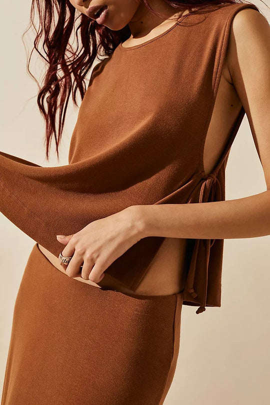 Damen Langarm-Maxikleid mit elegantem Rückenschnitt und verstellbarem Taillenzug R&B