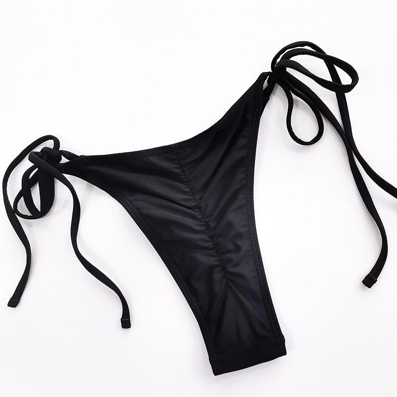 Damen Triangel-Bikini mit verstellbaren Bindebändern und komfortablem Schnitt R&B