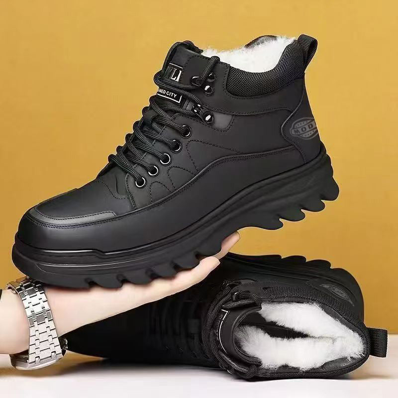 Damen Warm gefütterte Winterstiefel mit rutschfester Sohle