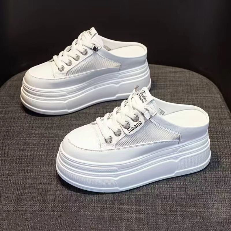 Damen Plateausneaker mit Mesh-Einsätzen R&B