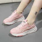 Damen Sportliche Sneaker mit atmungsaktiver Netzstruktur und dämpfender Sohle R&B