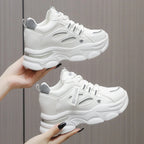 Damen Sportliche Chunky Sneakers mit atmungsaktiver Obermaterialkombination