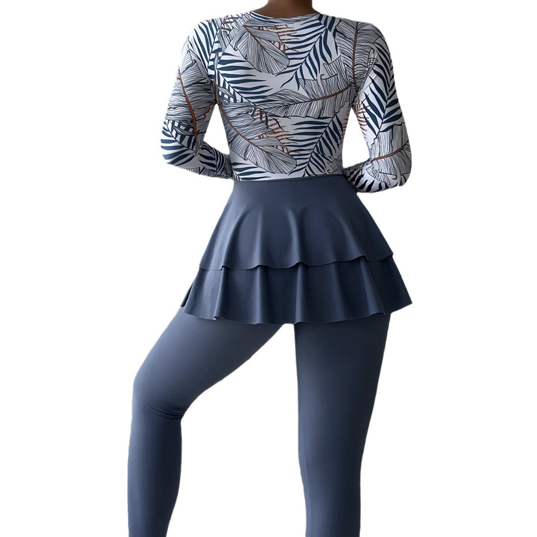 Damen Sportlicher UV-Schutz-Einteiler mit Volant R&B