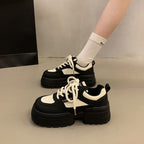 Damen Chunky Sneakers mit verstärktem Komfort und trendiger Sohlenstruktur