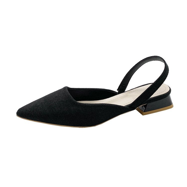 Damen Slingback-Pumps mit spitz zulaufendem Design und stylischem Blockabsatz R&B