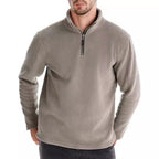 Herren Mikrofleece Pullover mit halbem Reißverschluss