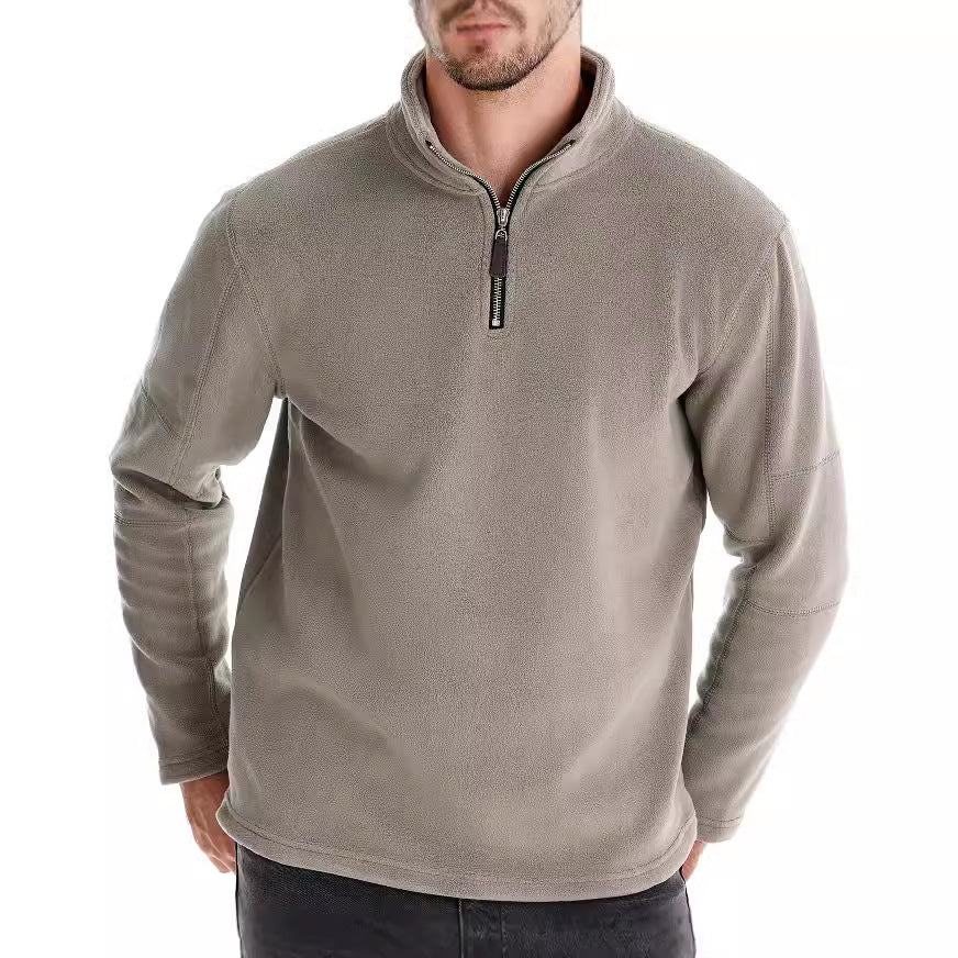 Herren Mikrofleece Pullover mit halbem Reißverschluss