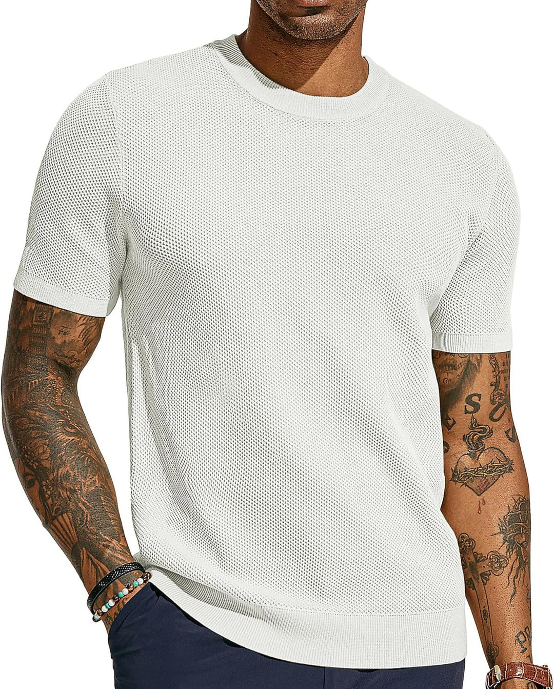 Herren atmungsaktives Netz-T-Shirt R&B