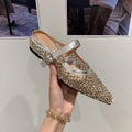 Damen elegante Slingback Ballerinas mit funkelnden Strassdetails R&B