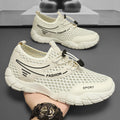 Damen Atmungsaktive Freizeitschuhe mit elastischem Schnellschnürsystem und stoßdämpfender Sohle