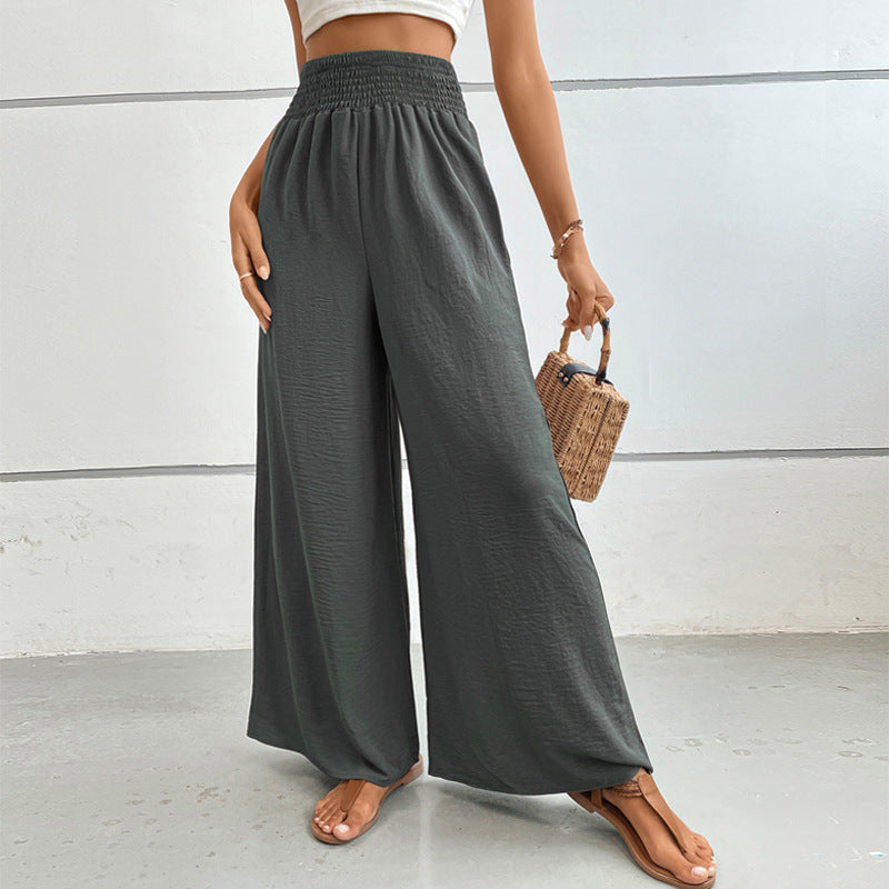 Damen Weit geschnittene Sommerhose mit elastischem Bund R&B