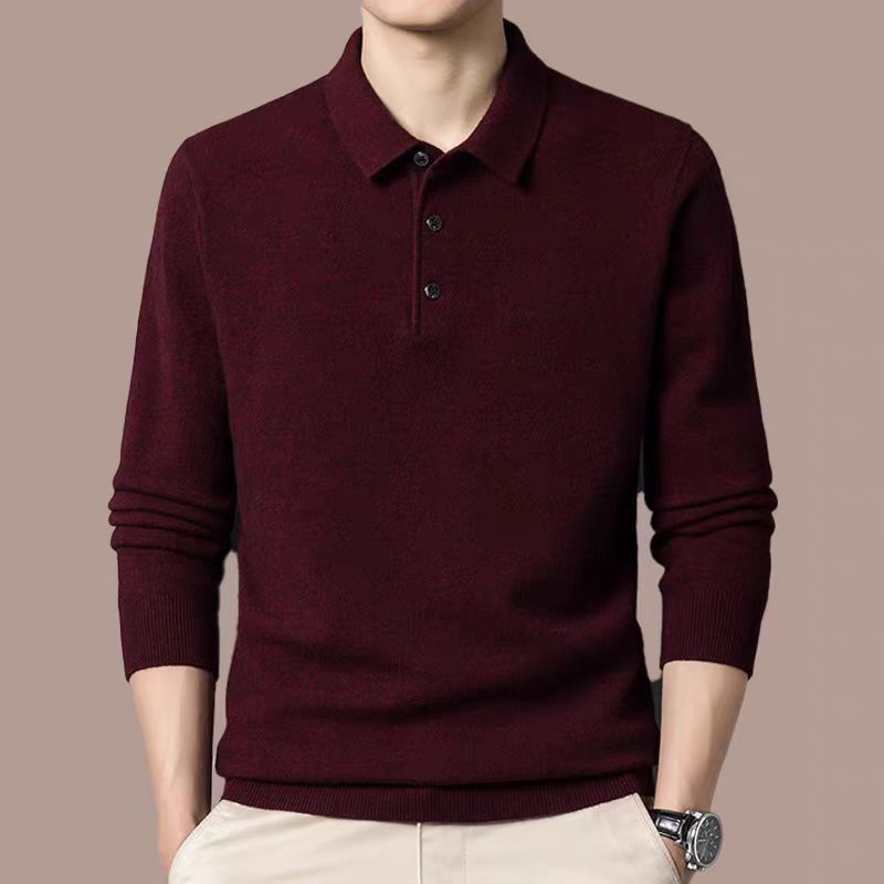 Herren langärmliges Poloshirt R&B