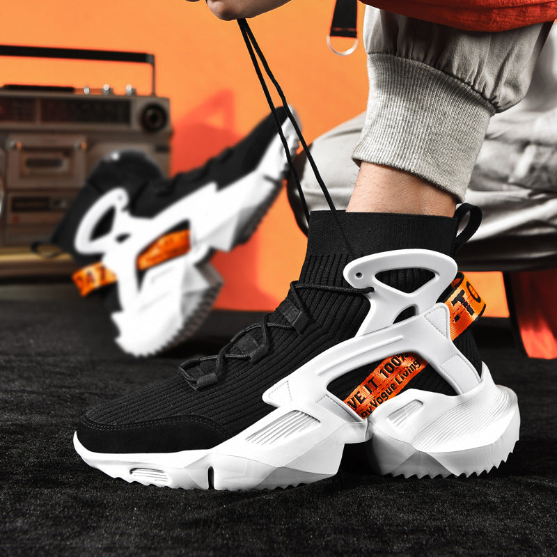 Damen Sportliche High-Top Sneakers mit innovativem Design und rutschfester Sohle R&B