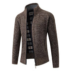 Herren modische Strickjacke mit hohem Kragen und hohem Komfort R&B