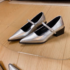 Damen elegante Mary Jane Pumps mit modischer Blockabsatzgestaltung R&B