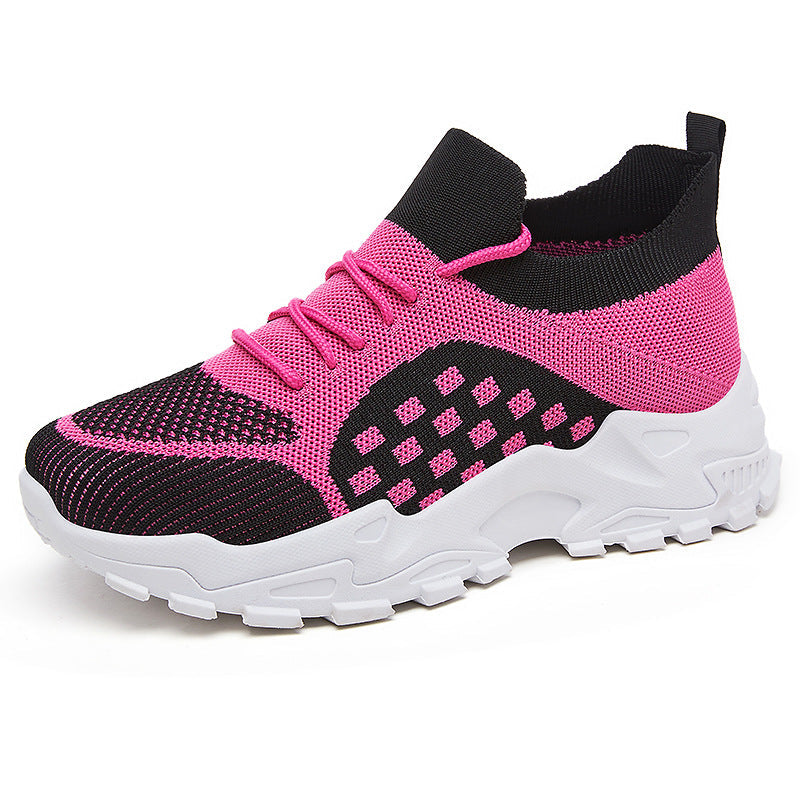 Damen Leichte und atmungsaktive Sneakers mit strukturiertem Obermaterial
