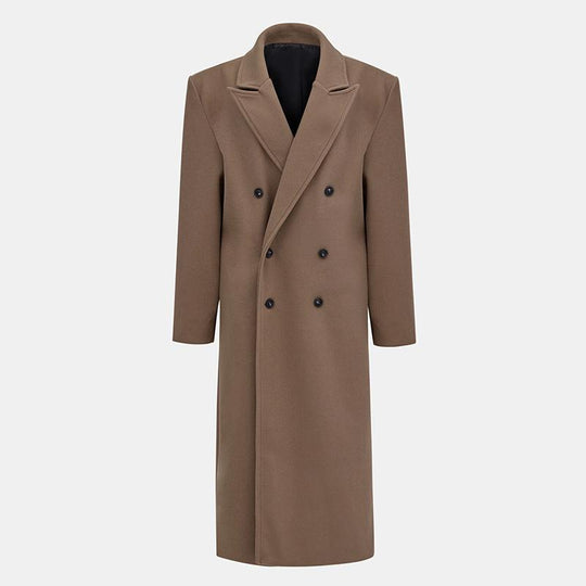 Damen Eleganter doppelt geknöpfter Trenchcoat mit taillierbarem Gürtel und schickem Schnitt R&B